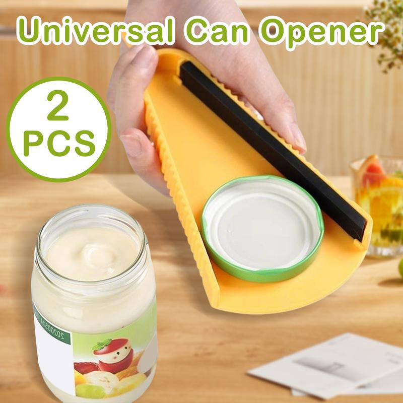 2 Counts Jar and Bottle Opener, Sturdy Can Lid Gripper Pad for Weak Hands