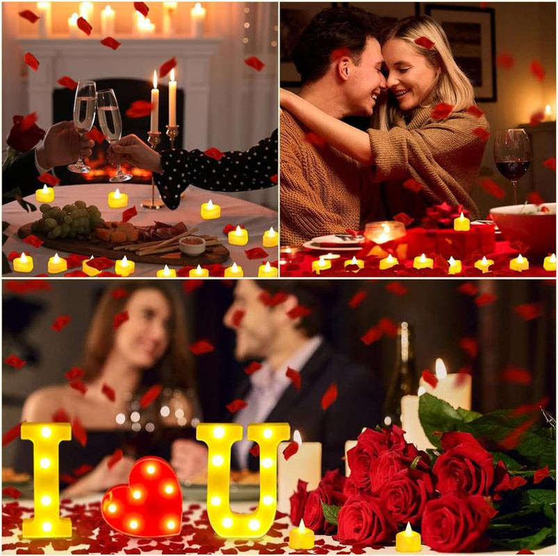 1087 PCS Valentine'S Day Decorations Kit 2025 "I LOVE U" Light Set with Balloons Rose Petals & Heart Candles Romantic Proposal Anniversary Gift for Her Him Bedroom Surprise