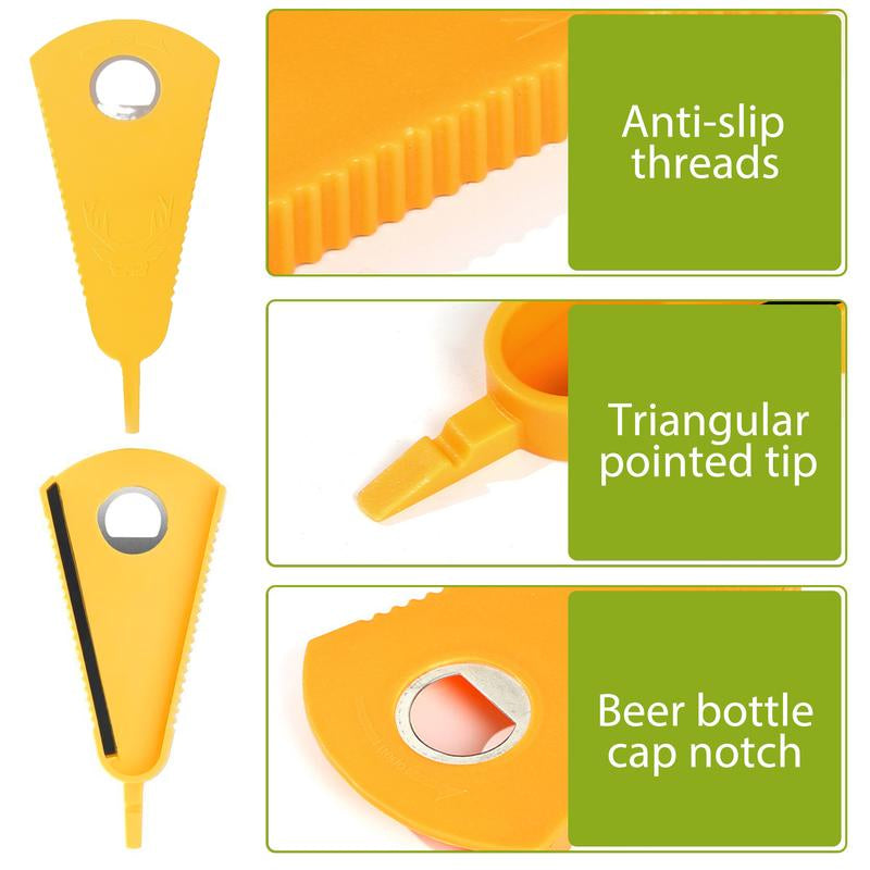 2 Counts Jar and Bottle Opener, Sturdy Can Lid Gripper Pad for Weak Hands